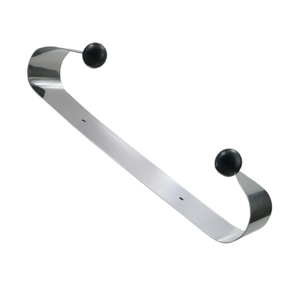 

Kitchen Paper Towel Holder 33.5X8Cm Heavy Duty Steel Wall Mounted Bathroom Double End Hook Storage Easy Extract Simple