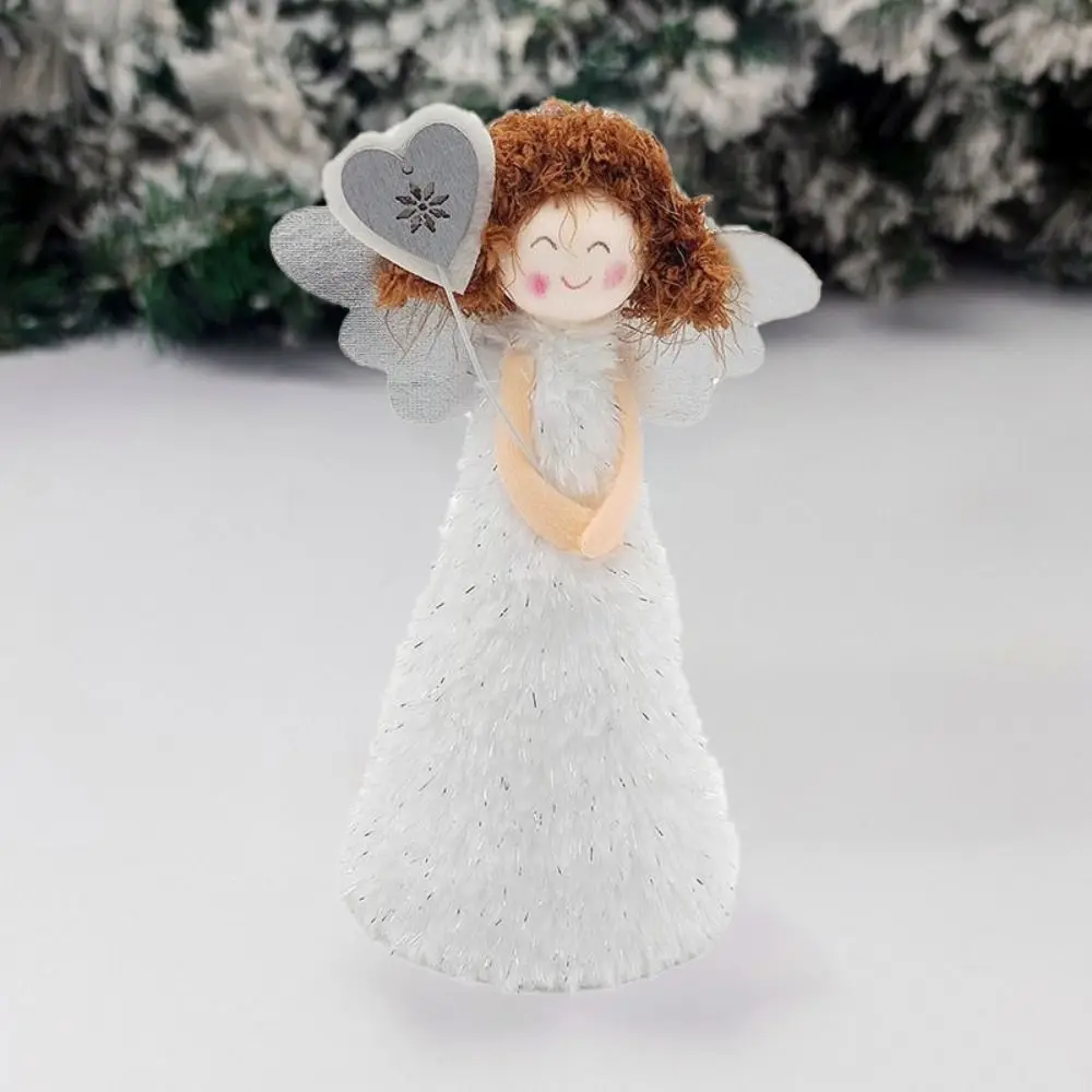 

Simple Plush Christmas Girl Ornament Cute Exquisite Love Angel Ornament Cartoon Christmas Tree Pendants Home