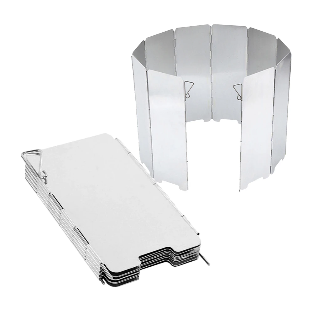 

2 Pcs Wind Shield Stove Grill Camping Burner Windshield Bbq Windscreens Fire Nurse