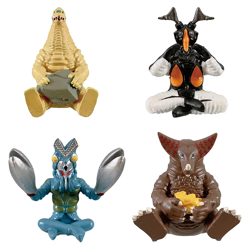 

Ultraman Monster Sitting Pose Gashapon Set - Zetton Gomora Red King | Cute Kaiju Collection