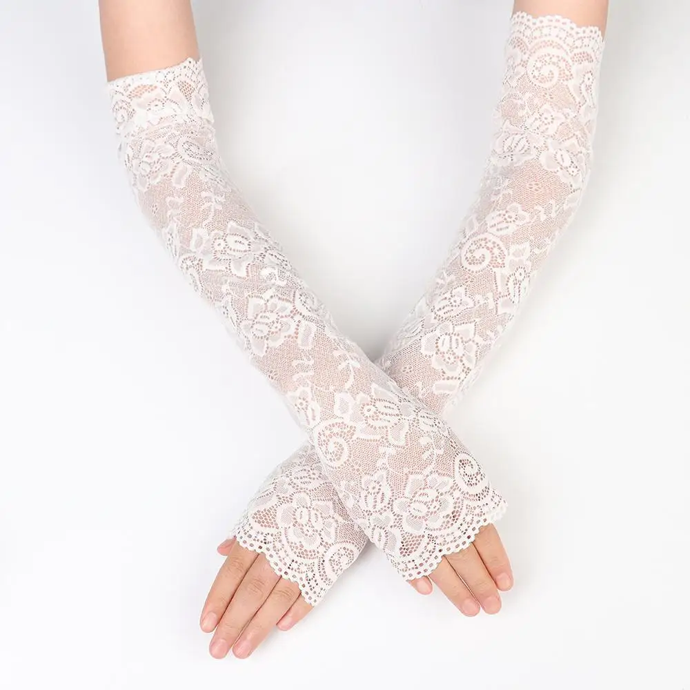 1 paio di protezione solare estiva classica, protezione UV, polsini da ghiaccio, copertura del braccio, guanti da guida senza dita