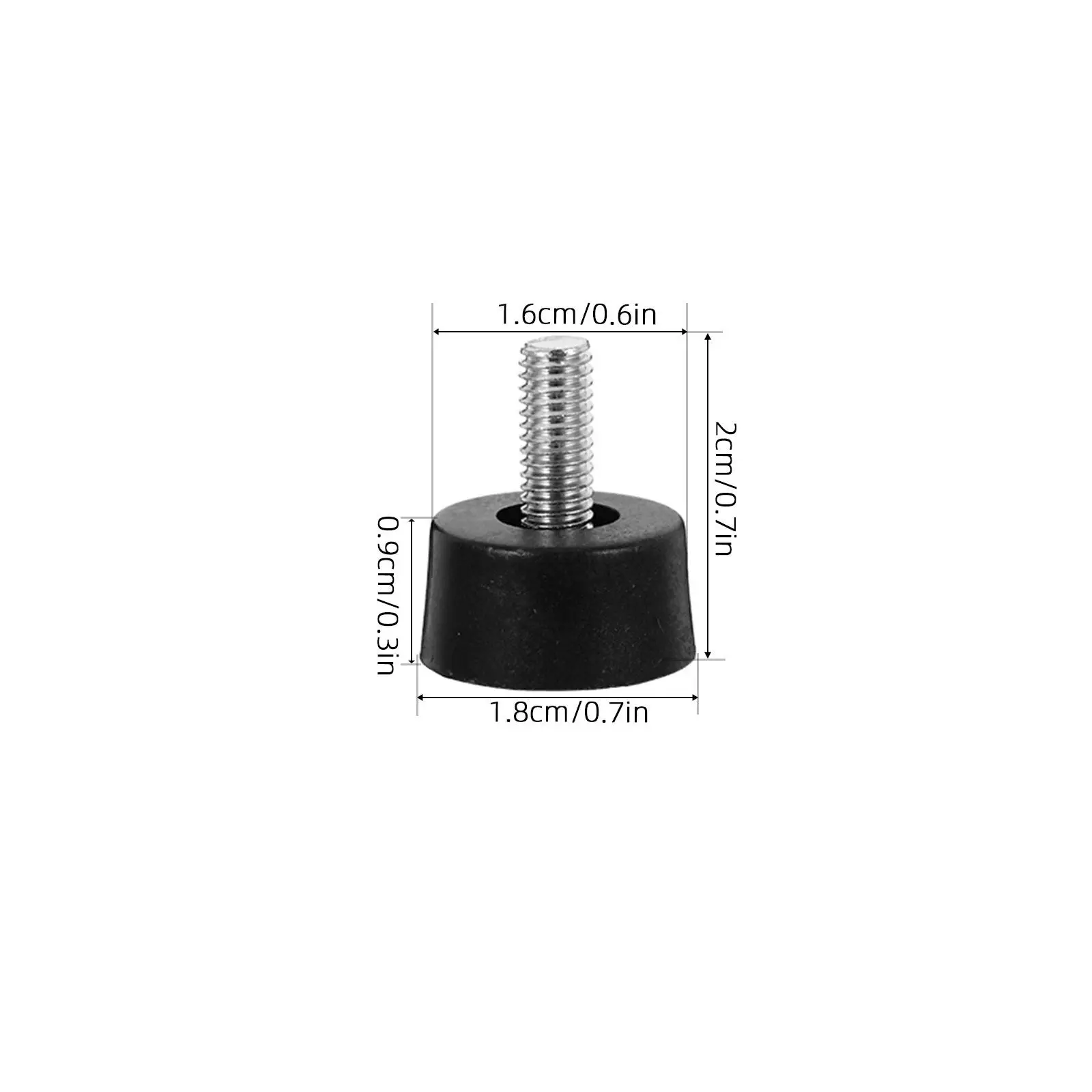 20Pcs Adjustable Screw on Heavy Duty Furniture Levelers Pads for Table Chair Couch Sofa Legs Couch Feet Screw on Levelers Feet