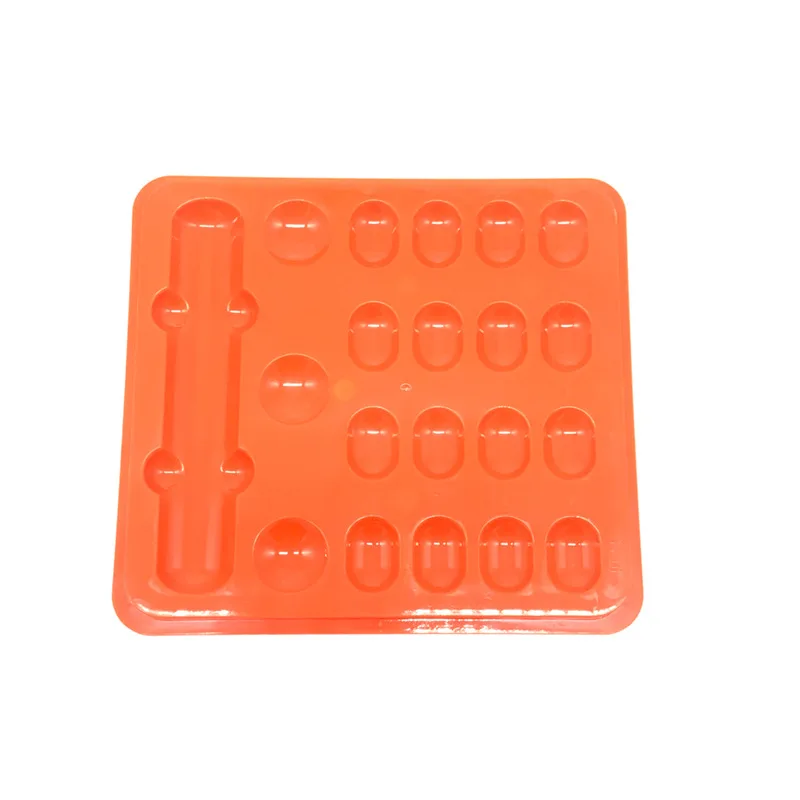 Dental Large Shading Light Storage Box Dental Palette With Cover 19 Slot All-Ceramic Teeth Storage Container Dentistry Materials