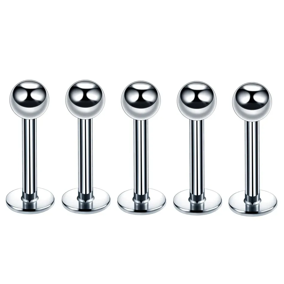 Body Piercing Jewelry 14G Stainless Steel Nose Ear Belly Lip Tongue Ring Captive Bead Eyebrow Bar Piercing Lot Jewelry for Sexy