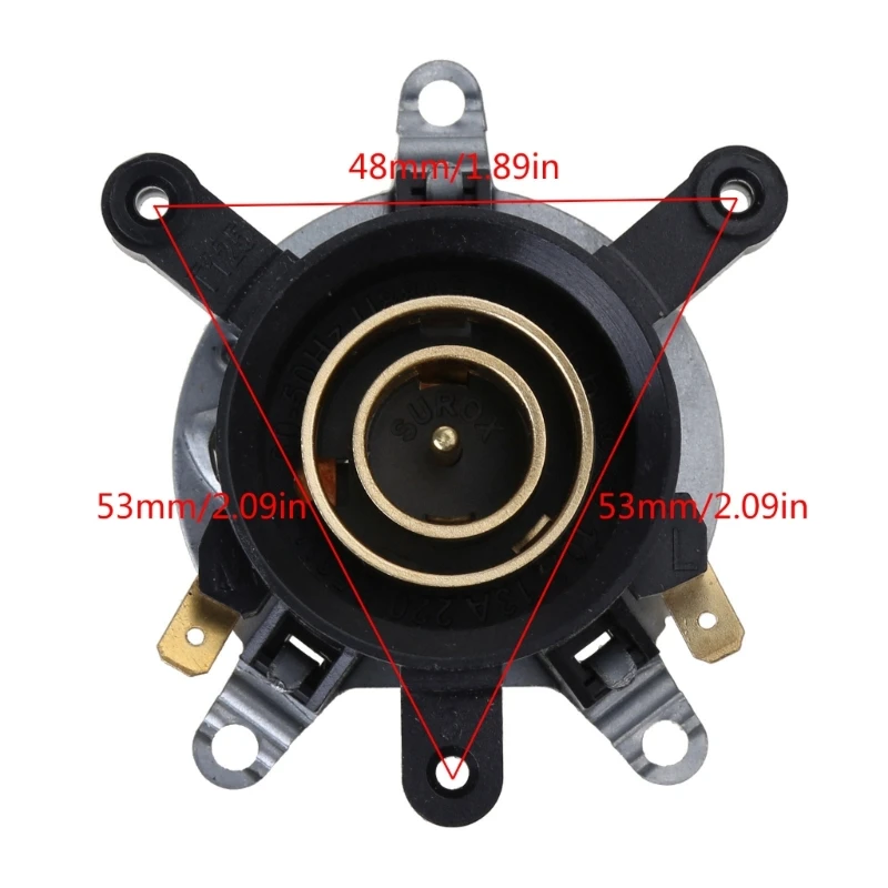 D0AB Thay thế 250V 13A Điều khiển nhiệt độ Ấm siêu tốc Bình giữ nhiệt Ổ cắm trên đế