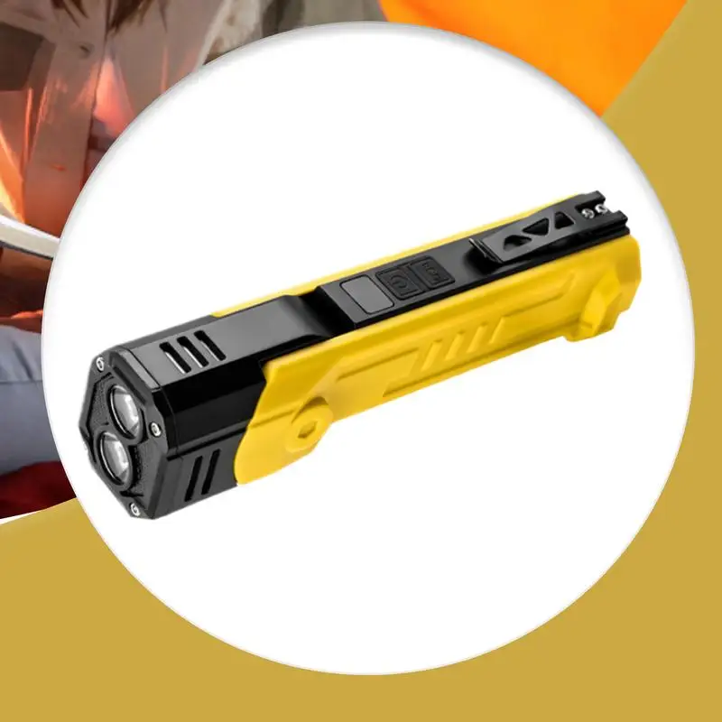 Waterproof Torch Light Rechargeable LED Working Flashlight Battery Powered Torch Light Portable Flash Light For Travel Working