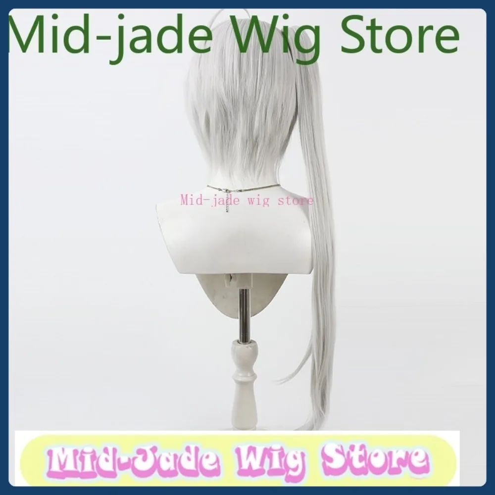 Mid-jade Pruik Winkel Yan Vismok Cosplay Pruik Halloween Anime Game Rollenspel Synthetisch Haar Kleding Rekwisieten