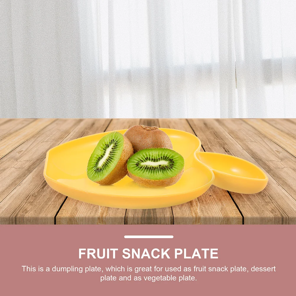 

6pcs Dumpling Plates With Dipping Sauce Compartment Multipurpose Food Serving Tray For Party Home Restaurant Chip Dip Dish