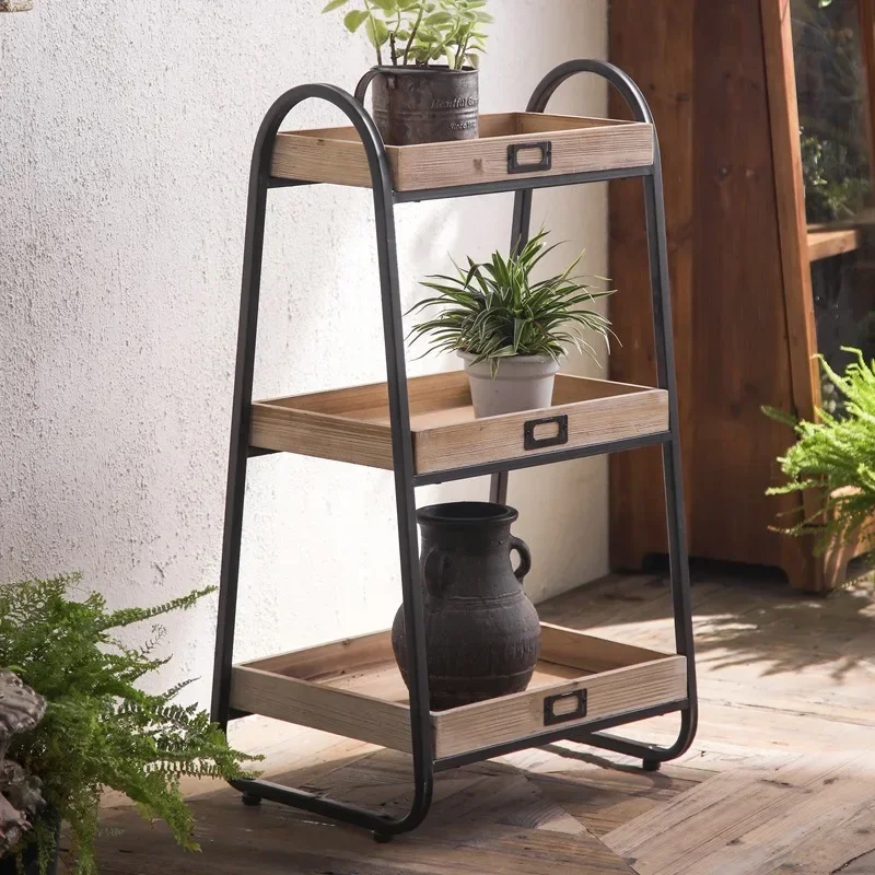 Nordic bookshelf shelf, solid wood floor-to-ceiling bookcase