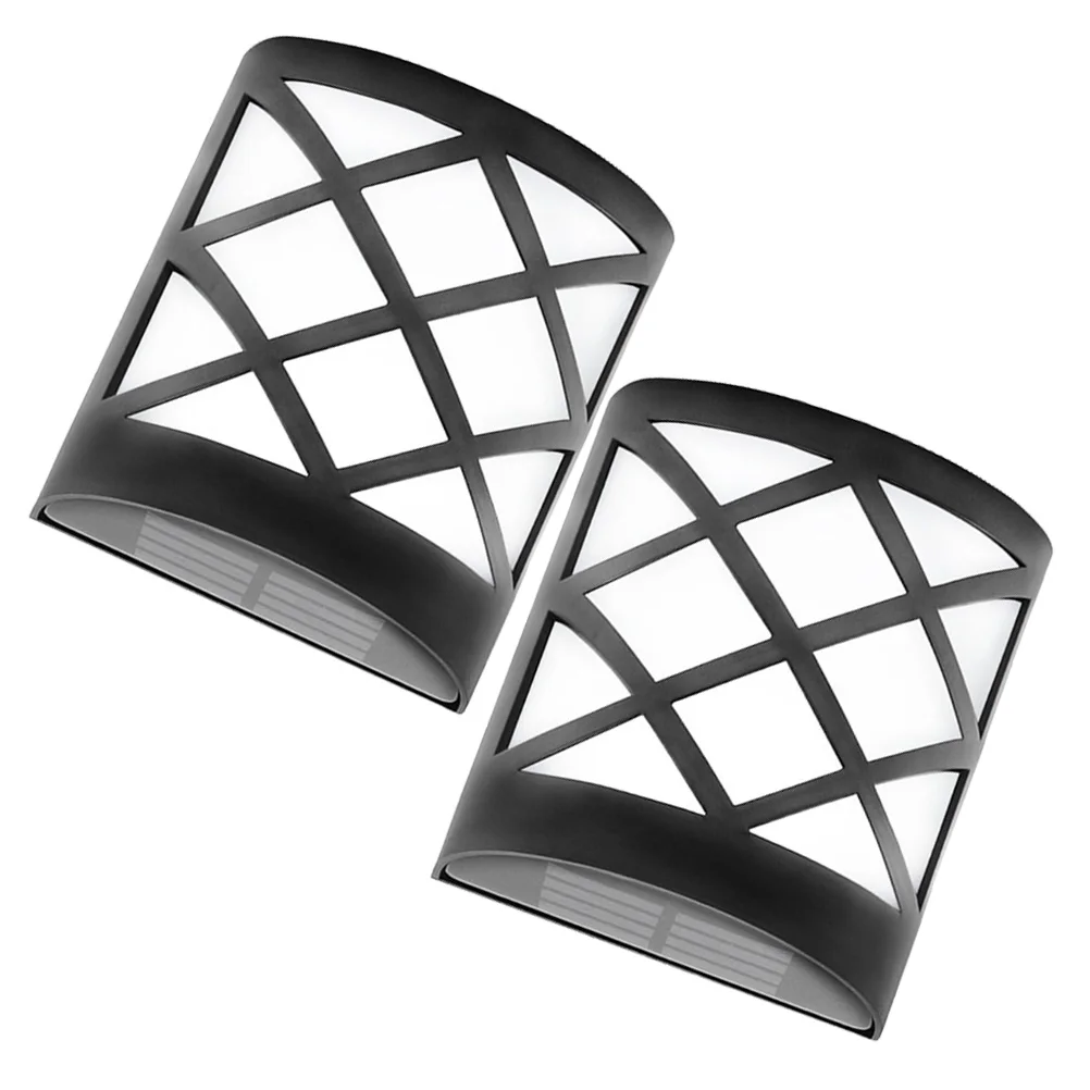 

2pcs Solar Garden Lights Led Waterproof Outdoor Fence Yard Decorative Lighting Adjustable Angle Solar Powered Lamp Ip55