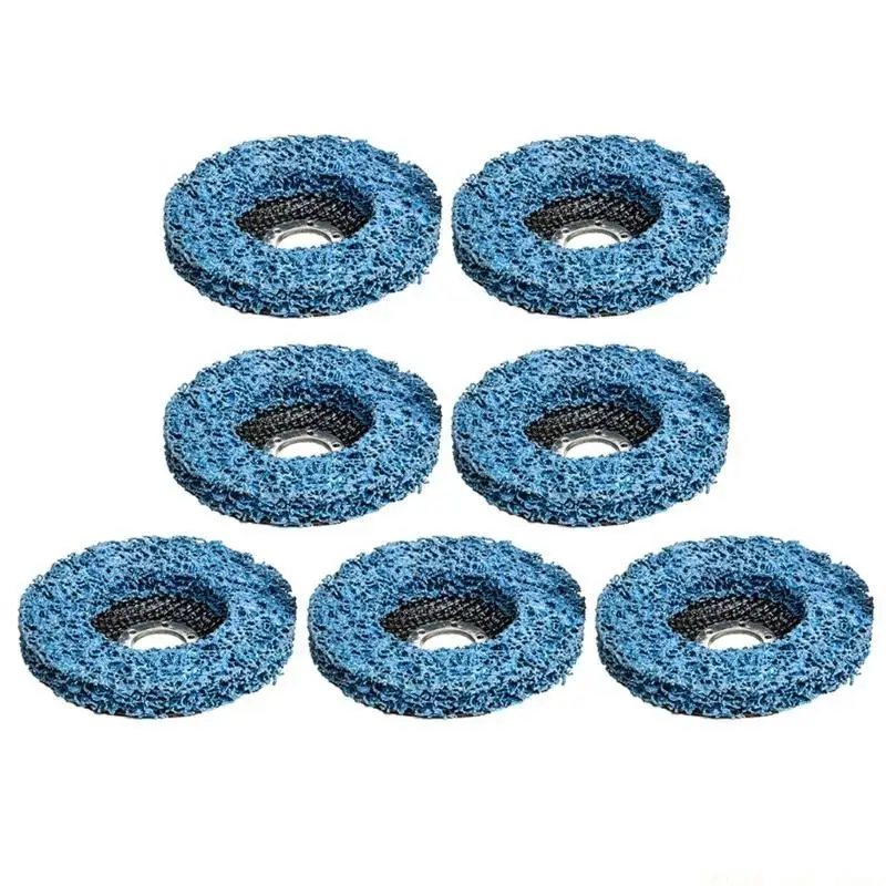 A2BE Set Of 7 Multifunctional Nylon Abrasive Discs Suitable For Automotive Paint And Rust Elimination With Easy Installation