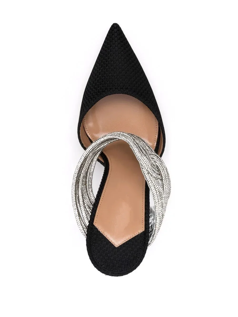 Thick Metal Chain Ankle Wrap Pumps Slip On High Stiletto Heel Luxury Wedding Praty Black Silver Shoes Women Customized Ladies