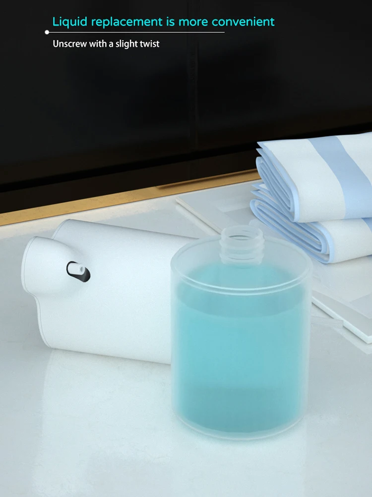 Dispenser automatico di sapone in schiuma ricaricabile 2000mAh infrarossi Touchless lavaggio intelligente a mano 350ml/600ml per la cucina del bagno