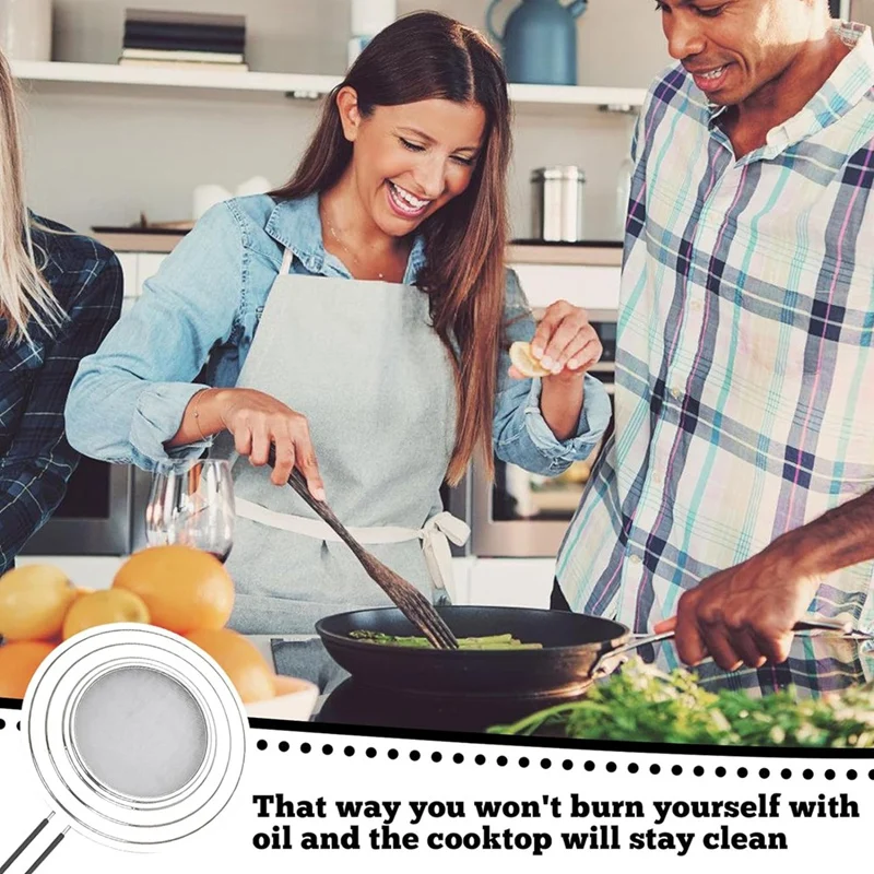 

Splash Guard Pans: 30Cm Silicone Splash Guard For Frying Pan, Pan Splash Guard, Universal Pan Splash Guard