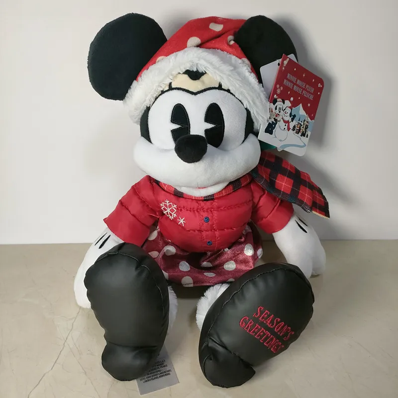 Original 2Pcs/set Disney Mickey & Minnie Cartoon Plush Toy Dolls 40cm