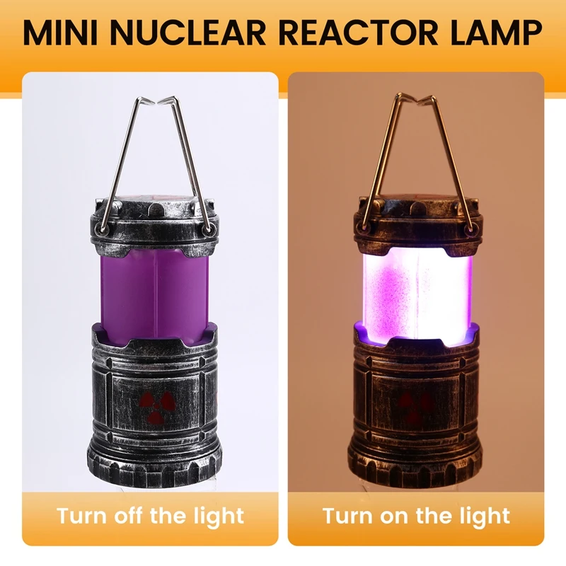 A96I-Mini lampada reattore nucleare con lampada da campeggio retrò per avventure all'aria aperta portatile impermeabile a batteria