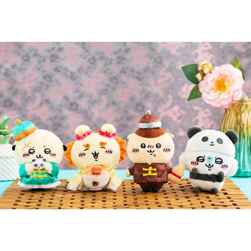 Chiikawa Self-deprecating Bear China Hotel Chef Usagi Lambda Student Schoolbag Pendant Plush Toy Children's Daily Surprise Gift