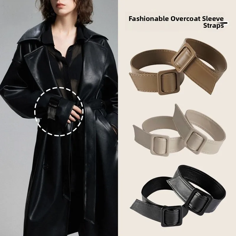 

Мягкий кожаный ремень Bla Soft Leather Windbreaker Sve Cord Accory Decorative Cuff Strap для активного отдыха, повседневный, мужской, молодежный, модный пояс