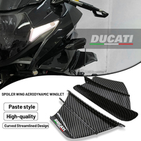 For Ducati 899 959 1198 1198S 1199 1299 Panigale V4 V4S V4R V2 Supersport S Motorcycle Winglet Aerodynamic Wing Kit Spoiler