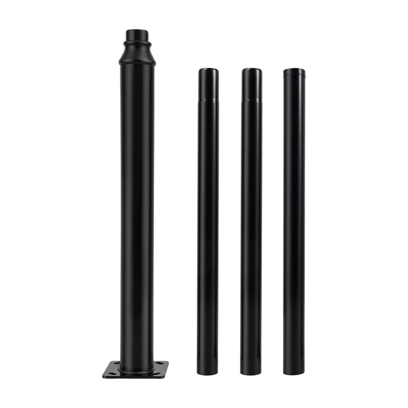 Poste para Farola Exterior de 4 m con Base Cuadrada de 20 × 20 cm