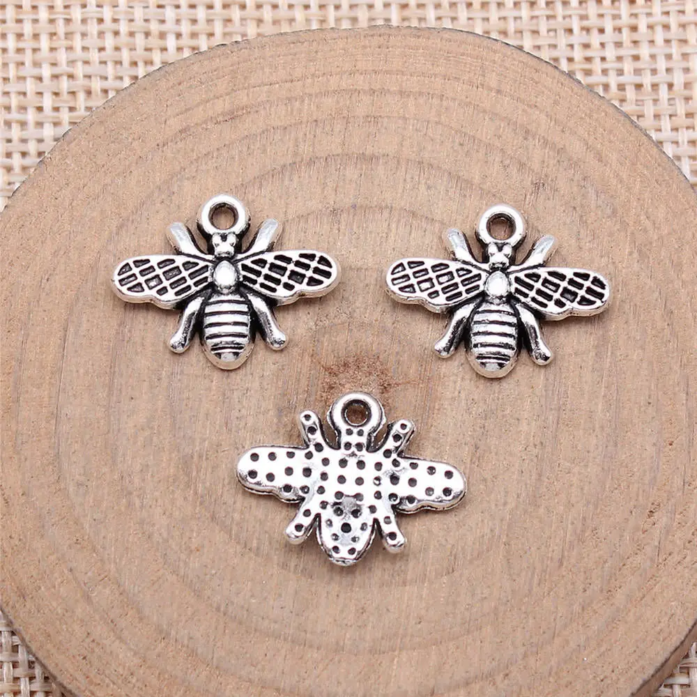 Accessories Bee Charms Accessories For Jewelry 18x14mm 20pcs