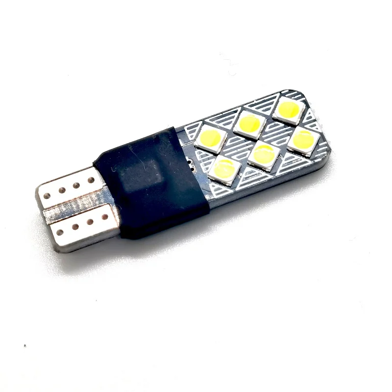 500X T10 Canbus 12smd 3030 Led w5w Bulbs 168 194 Car Interior Lights Signal Lamp Dome Reading License Plate Light Auto Flash 12V