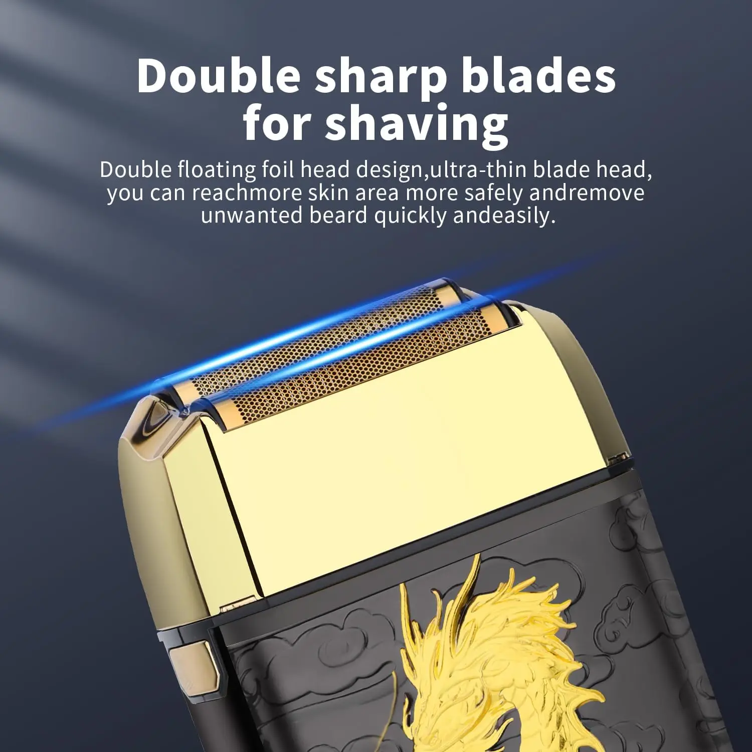 2026 New Upgrade Cordless Foil Shaver For Men, Professional Bald Head Precision Trimmer, Double Foil Trimmer With LED