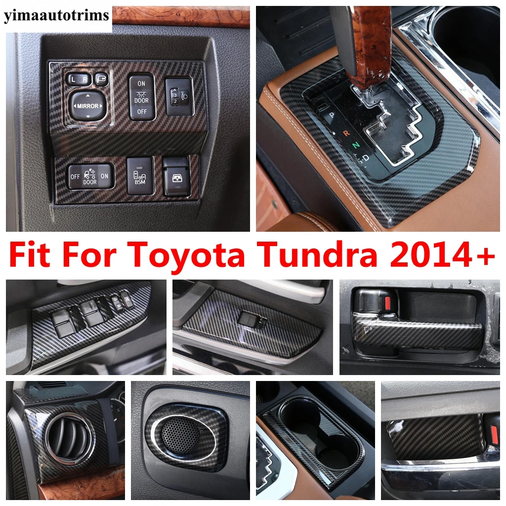 

Dashboard Air Vent / Water Cup Holder / Gear Panel / Handle Bowl Speaker Cover Trim Accessories For Toyota Tundra 2014 - 2021