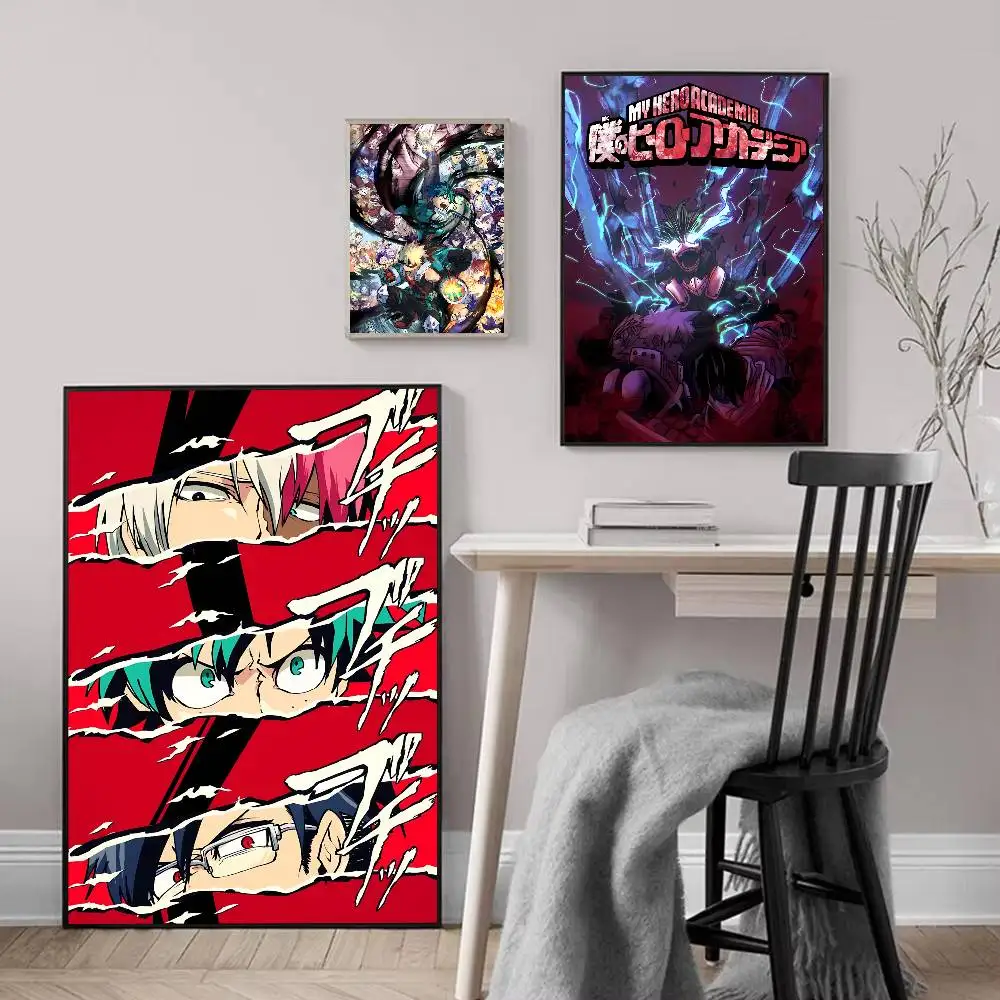 الكلاسيكية أنيمي بطلي الأكاديمية المشارك ذاتية اللصق الفن مقاوم للماء ورقة ملصق مقهى بار غرفة جدار ديكور