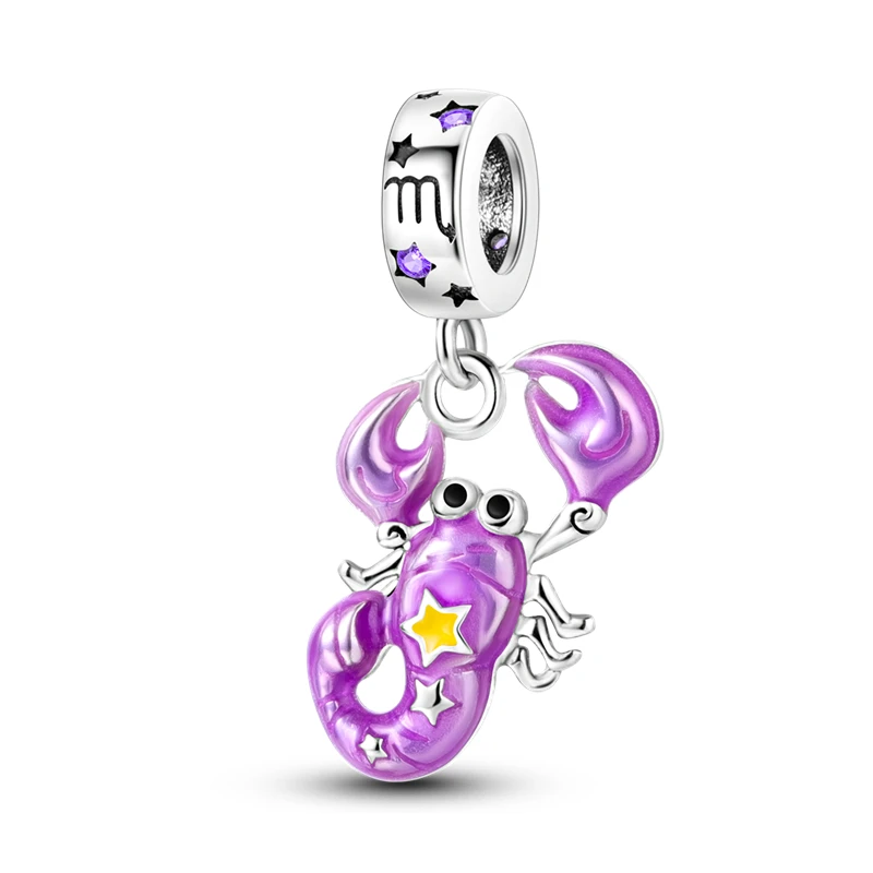 925 zilveren regenboogbloem Dragonfly Charms Dangle Charm Animal bead Fit originele armband sieraden DIY