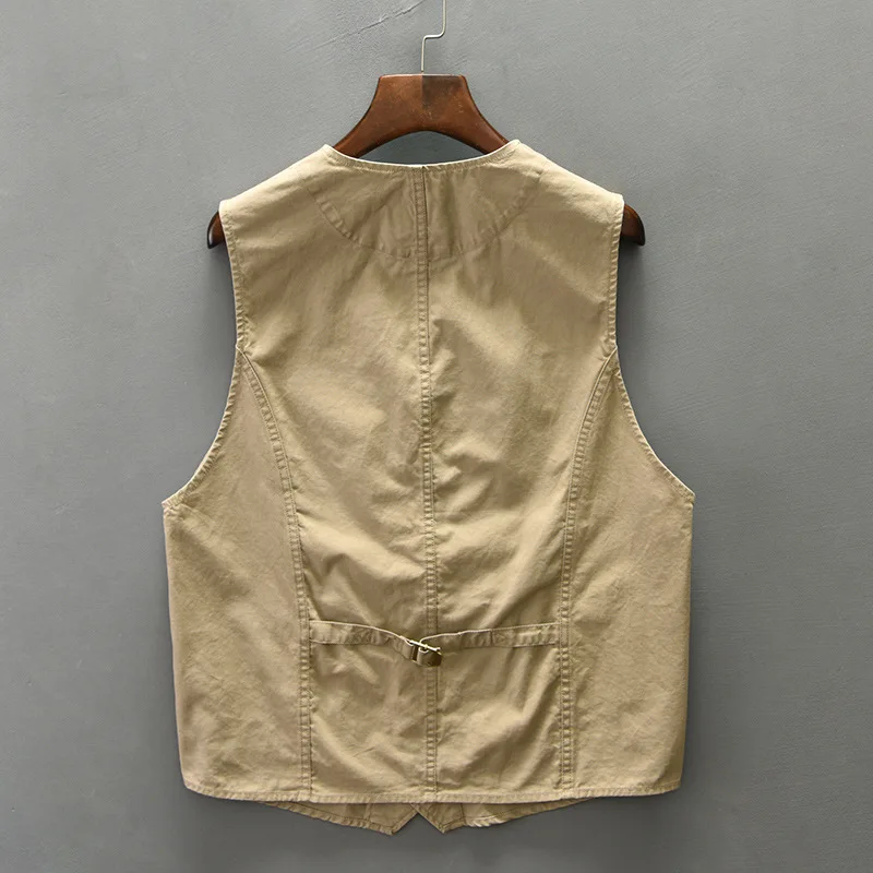 Z013 Winter Fall Fashion Men's Waistcoat Good Quality 100% Cotton Solid Color Simple Basic Japan Style Sleeveless Vest Coat Male