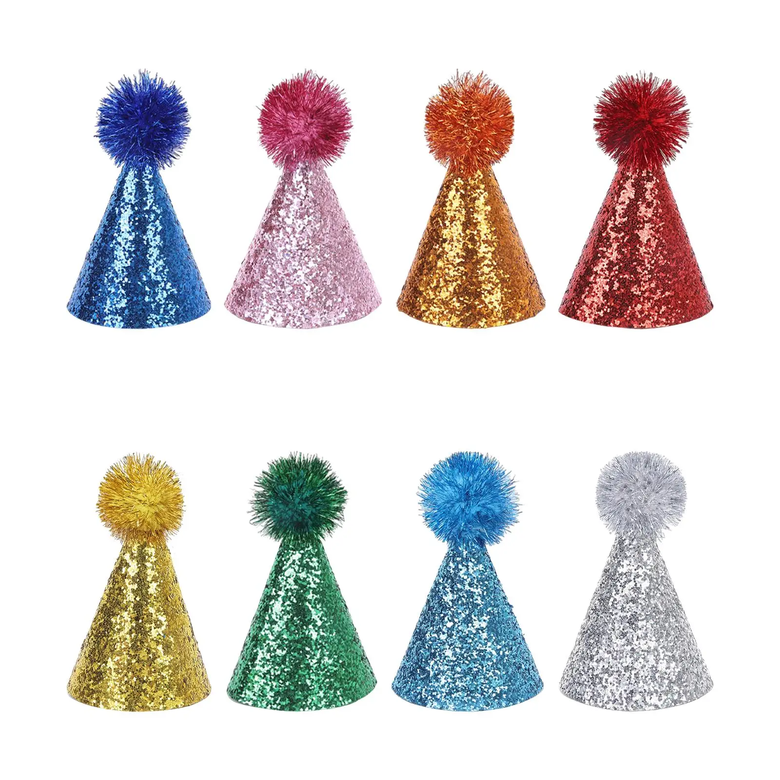 Dog Cat Party Hat Shiny Topper Adjustable Cap for Puppy Birthday Decoration Pet Headwear Pack Dog Cat Party Hat Shiny Topper Adjustable Cap for Puppy Birthday Decoration Pet Headwear Pack