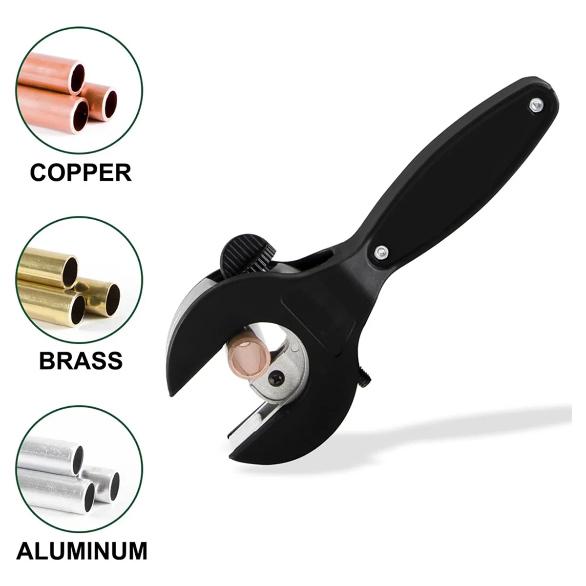BAAQ ラチェットチューブカッター 狭いスペースでの片手操作 調整可能 5/16インチから1-1/8インチ 銅/アルミニウム/真鍮チューブを切断