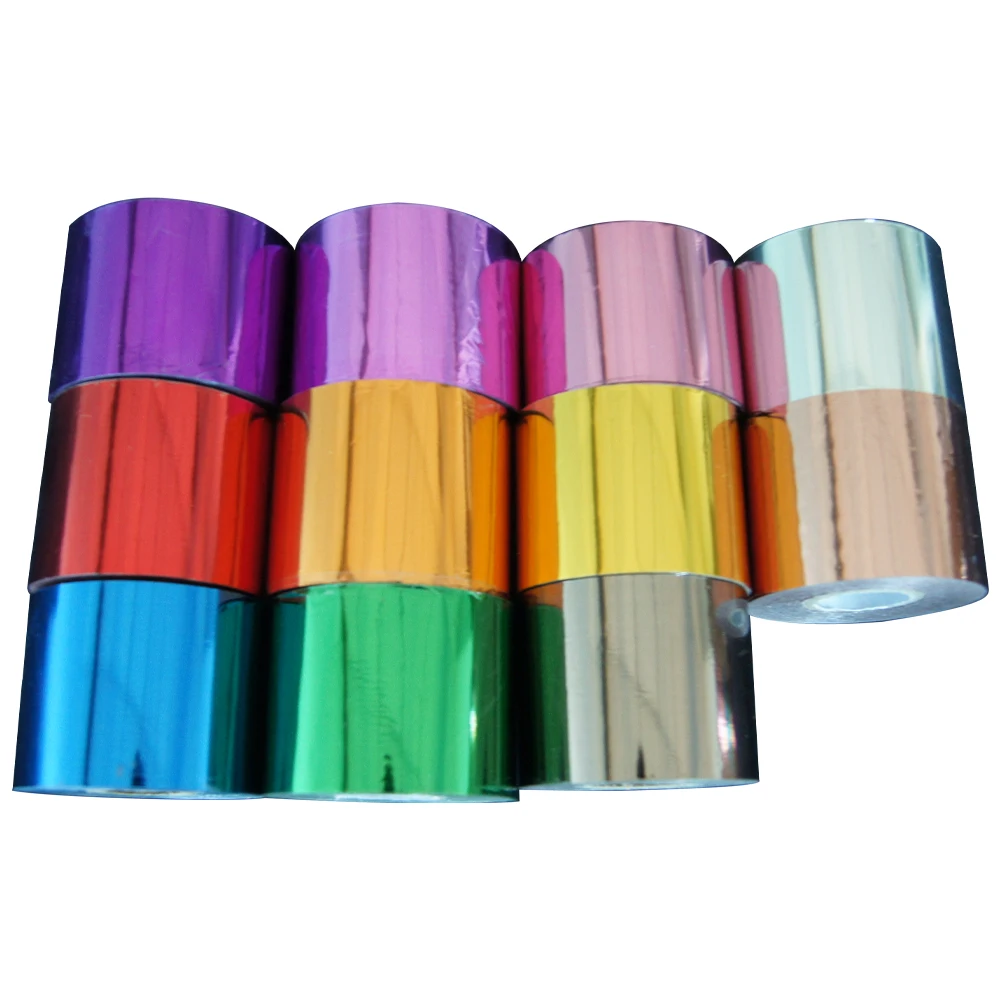 Free Shipping 1 Roll 5CMx120M 10 Colors Hot Stamping Foil Heat TransferAccessories For PVC Paper Logo Embossing