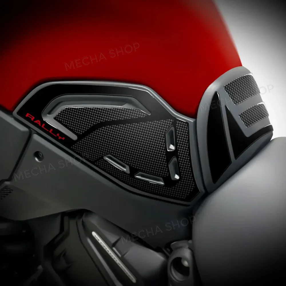 Motorcycle Accessories Handguard Stickers 3D Resin Decal Kit For Multistrada V4 Rally 2026