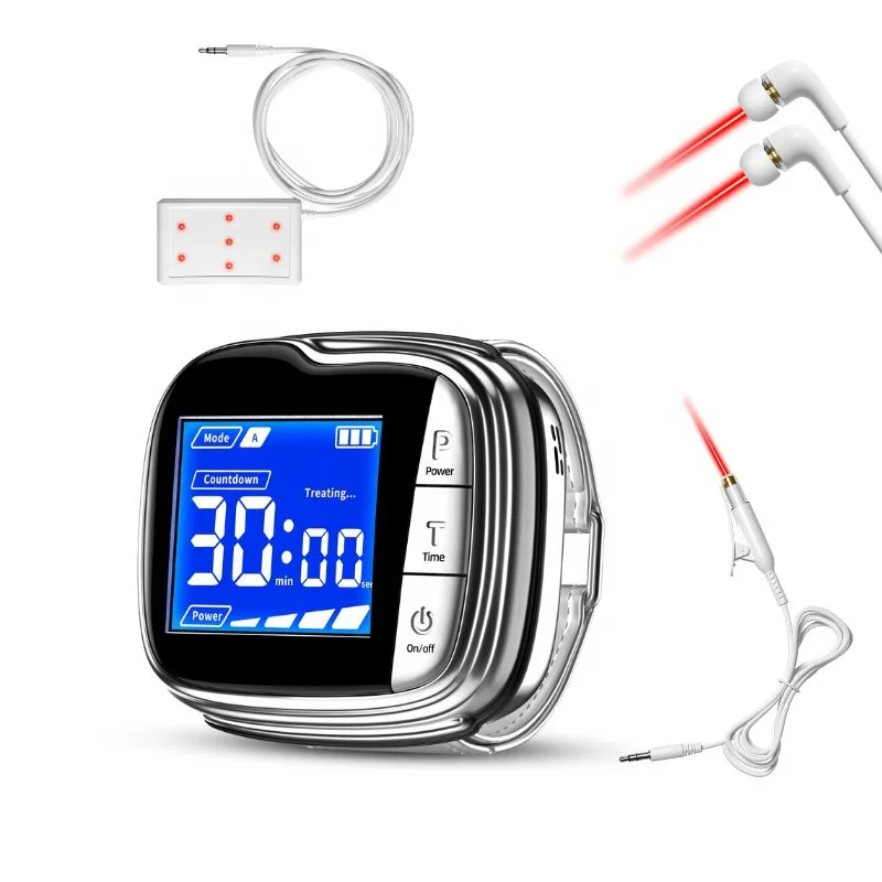 Health Care LLLT Watch High Pressure Sugar Rhinitis Treatment Laser  Glucose Smart Watch Device