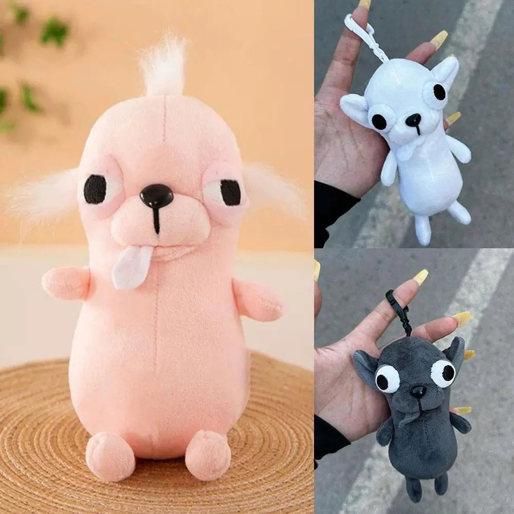Niedlicher Plüsch-Welpen-Schlüsselanhänger, Stofftier-Chihuahua-Puppe, Schulrucksack-Anhänger, Ausgefallenes Süßes Plüsch-Welpen-Geschenk, Kinderspielzeug – Detail 2