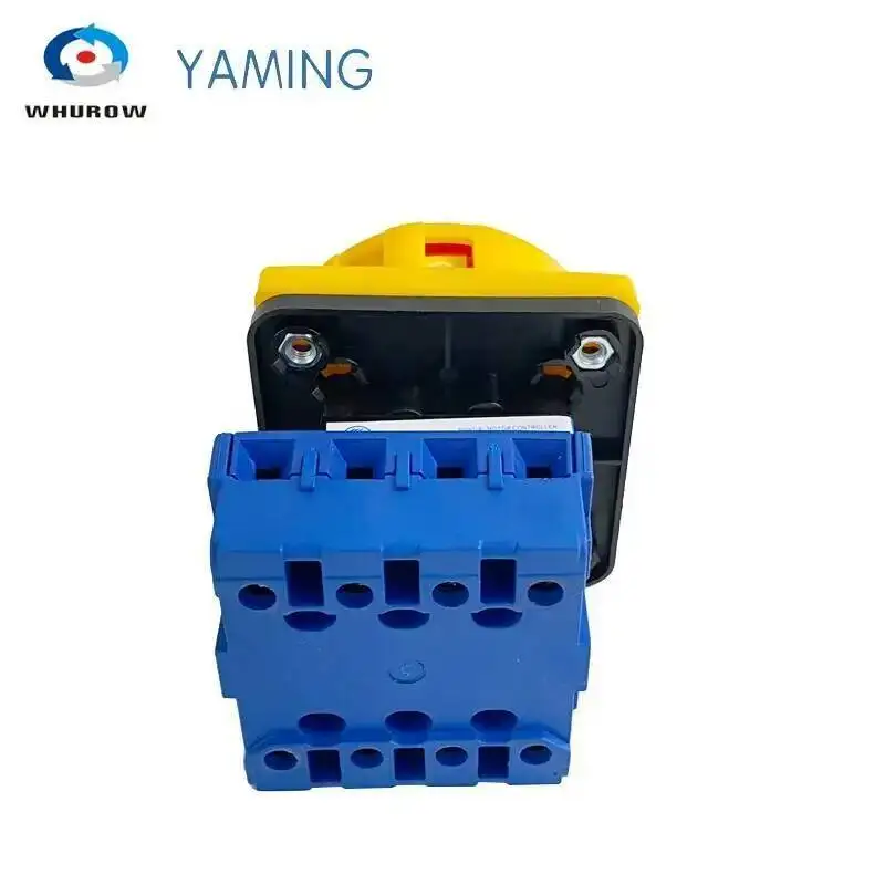 Isolator Switch On-off 2 Position 4P 25A Manual Transfer Rotary Padlock Red/yellow Cam Changeover Selector Manufacturer YMD11-25