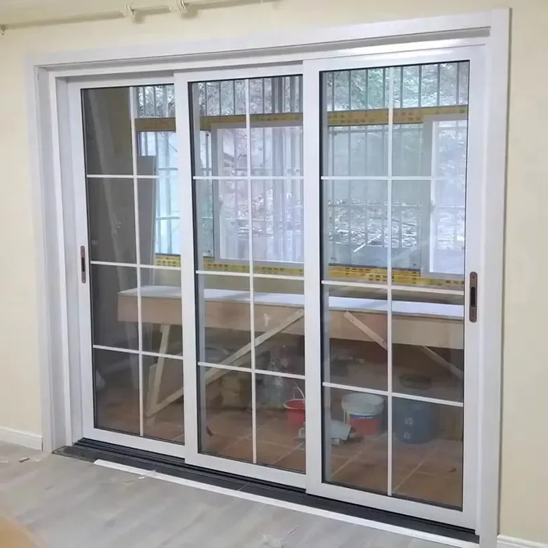 2026 High Quality Customized Size UPVC Sliding Door Energy-saving Insulation Double-layer Glass Soundproof Home Hotel Villa