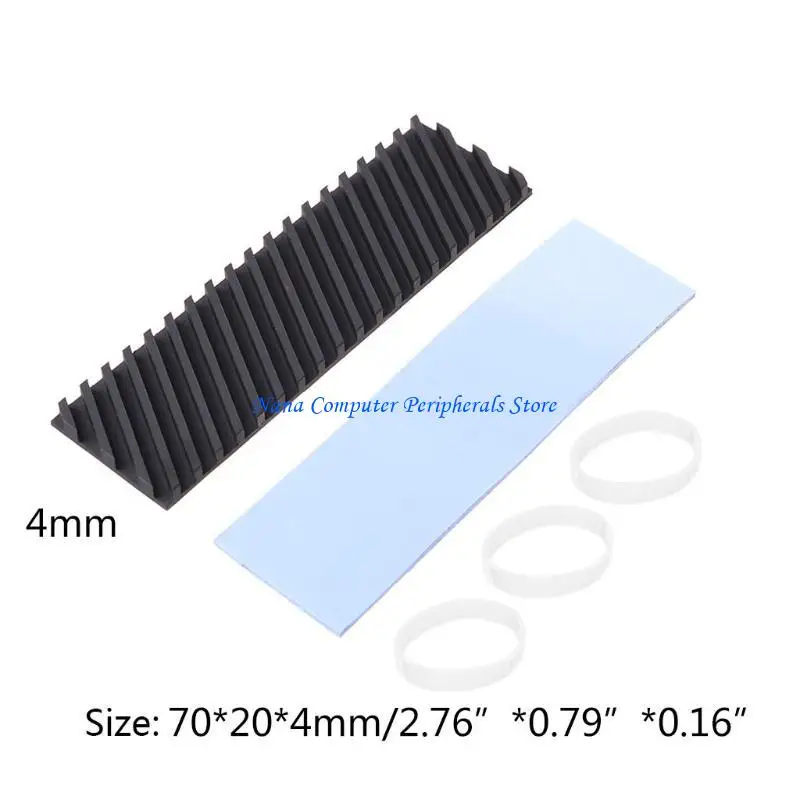 F68C Copper Heatsink for M.2 Ngff 2280 PCI-E NVME SSD Thermal Pad Cooler