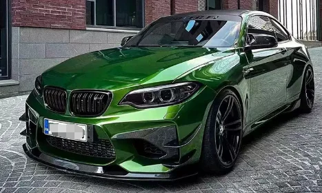 MTC Style Real Carbon Fiber Front Bumper Lip Front Spoiler Front Lip FOR BMW M2 F87 2016-2022 body kit car accessories