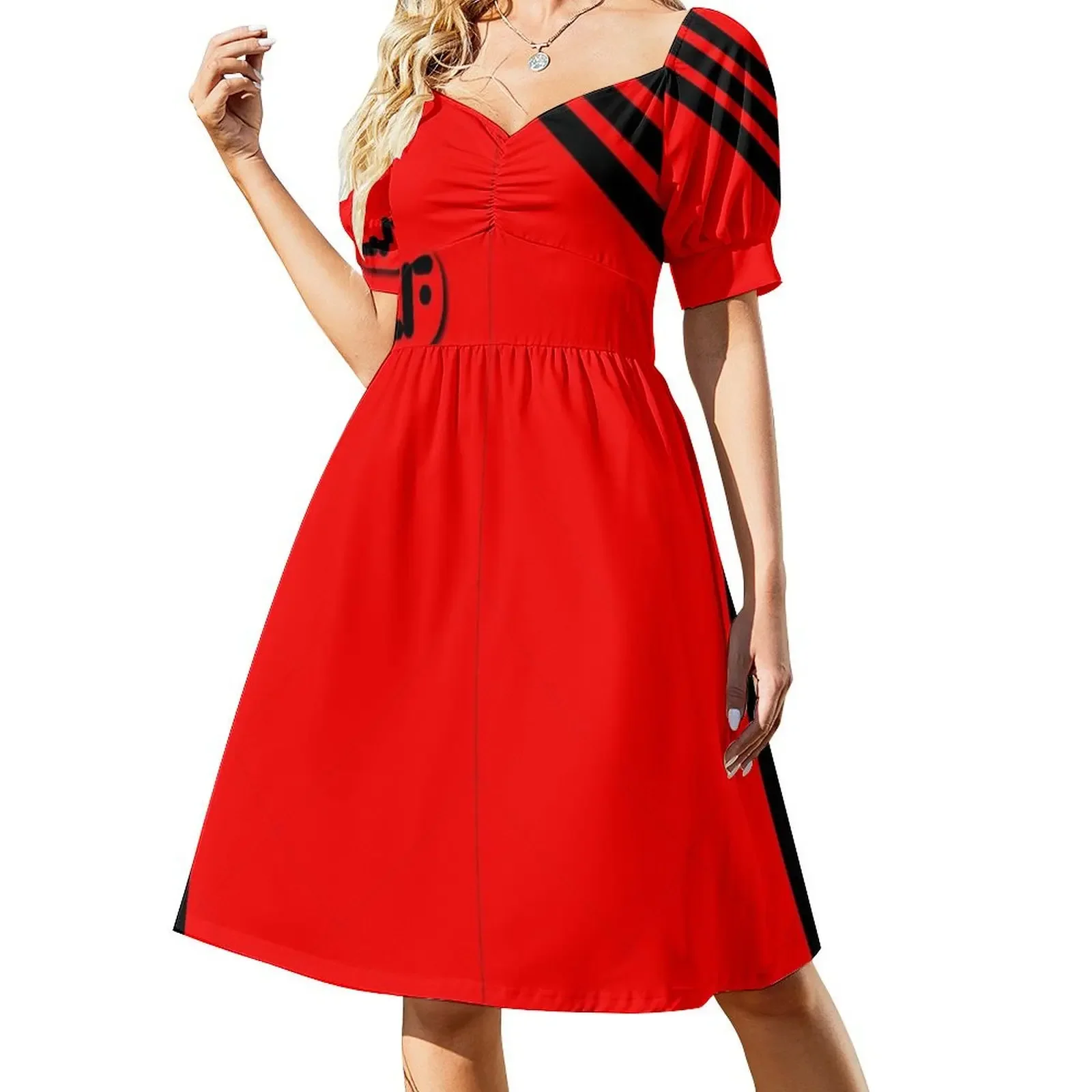 

V Visitor Uniform Short-Sleeved Dress Casual dresses evening dresses women dress for women summer Dress