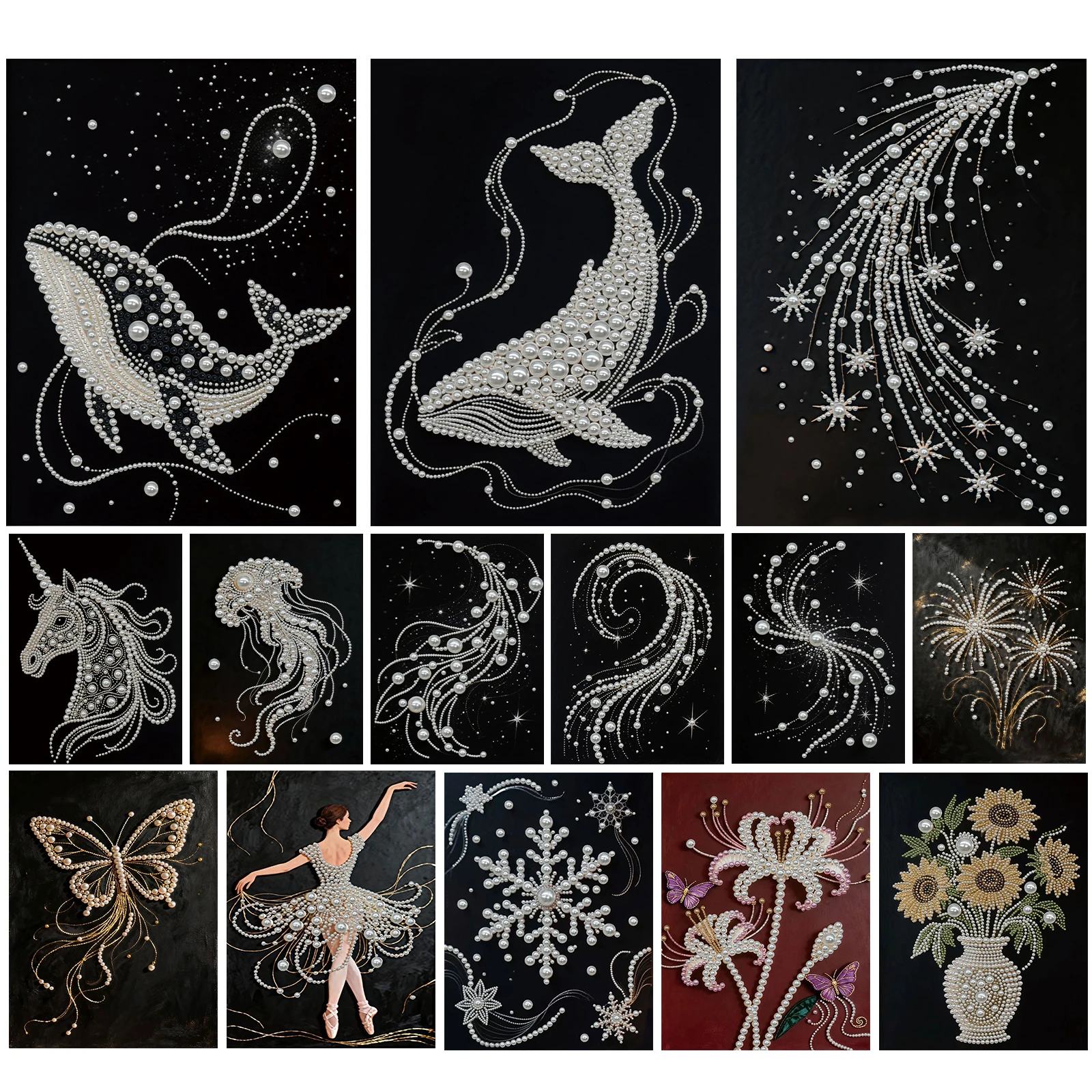 

DIY Pearl Gem Art Diamond Painting Kits for Adults/Beginners Gift Home Decor Diamond Painting Gem Art With Frame 30x40cm