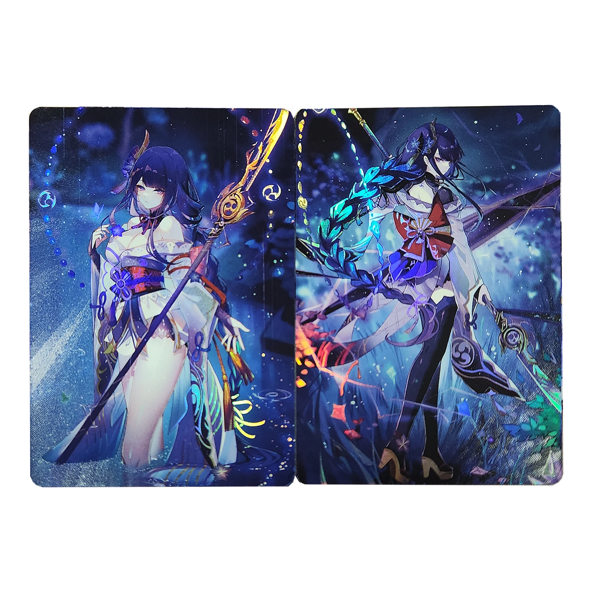 DIY selbst gemacht Genshin Impact Beelzebul Kawaii Sammlung karte Brechung Farbe Flash Rem Hoshino Ai Spiel Anime Karte Geschenk Spielzeug