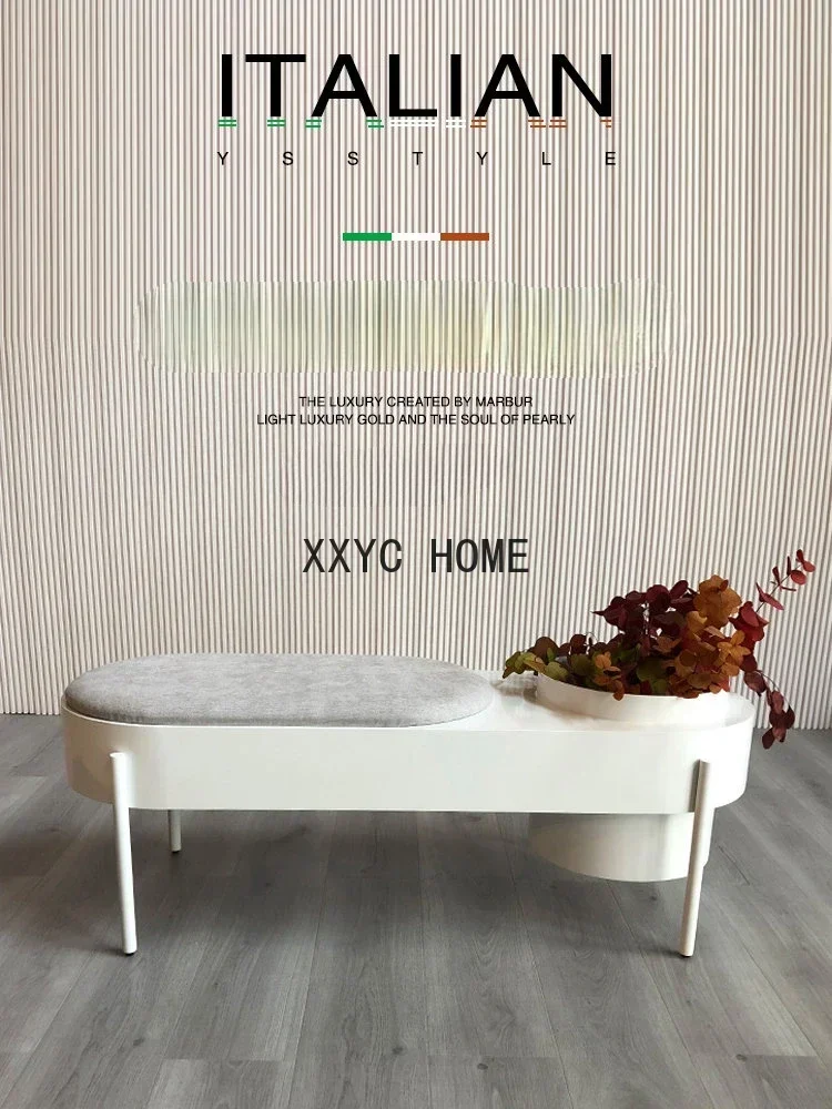 Nordic Light Luxury Post-Modern Simple Style Plant Bonsai Bench Flower Bed Leisure Sofa Stool