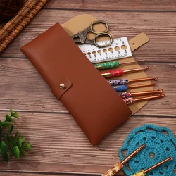 Knitting Needles Storage Bag Crochet Hooks Knitting Kit Organizer Bags Waterproof Sewing Tools Accessories Knitting Storage Bag