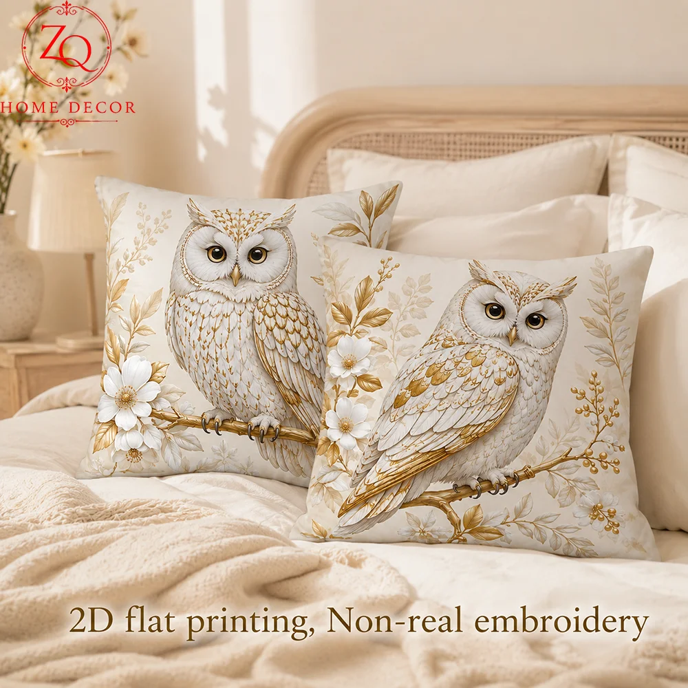 White Gold Pillowcase Cozy   Bedroom Decorative Throw Pillow Cover Peach Skin Velvet Cushion Cover  Home Couch Bed Farmhouse