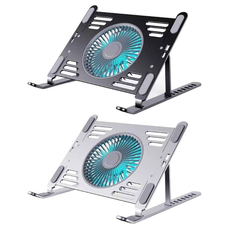 High Performances Laptop Stand Notebook Laptop Cooling Pad With Aluminum Panel And Customizable Fan Speeds Holder