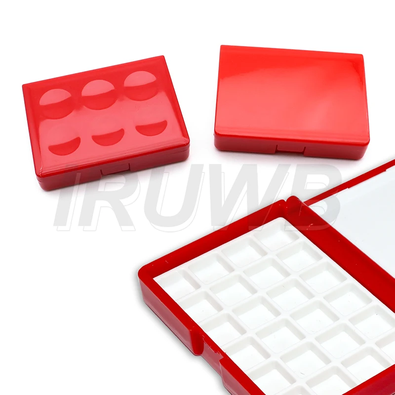1PCS Portable Plastic Multi-function Painting Box Empty Watercolor Palette Watercolor Oil Acrylic Gouache Paint Subpackage
