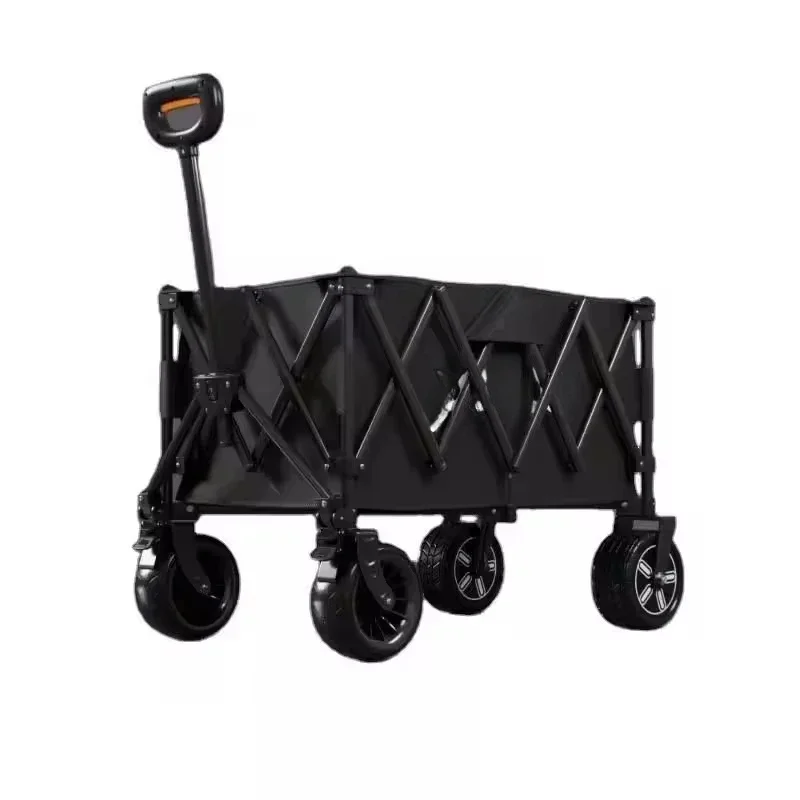 Electric Utility Wagon Collapsible Cart Heavy Duty Collapsible Garden Cart and 265 lbs 180L for Camping Outdoor Sports